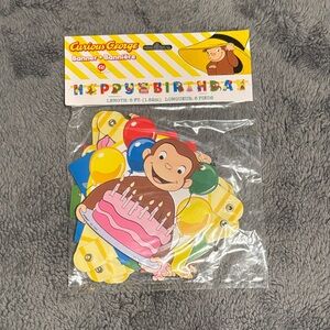 Curious George Birthday Banner
